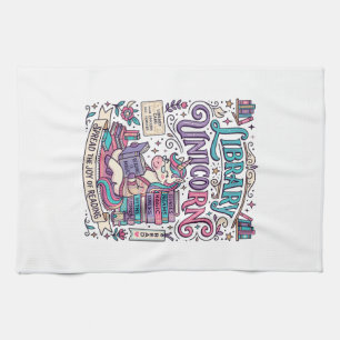 Unicorn Library Unicorn Colourful POD Artwork_1 Tea Towel