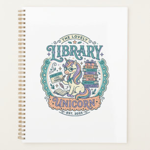 Unicorn Library Unicorn Whimsical Graphic Tee Desi Planner
