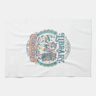 Unicorn Library Unicorn Whimsical Graphic Tee Desi Tea Towel