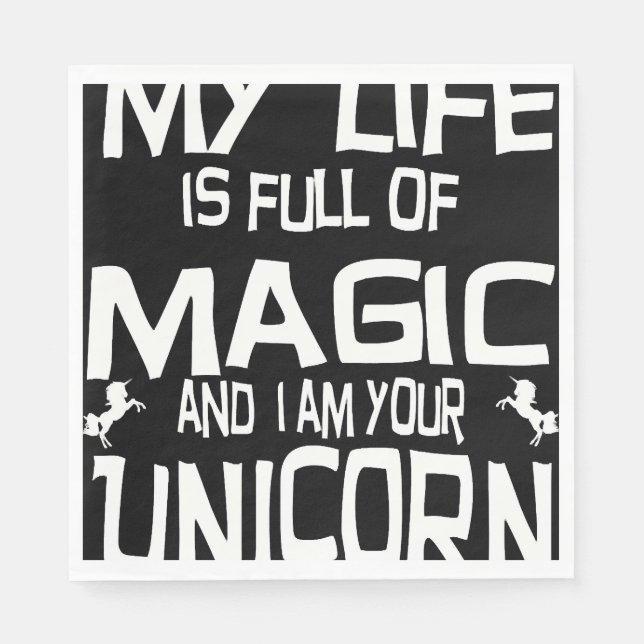 unicorn life napkin (Front)