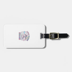 Unicorn Little Weather Unicorn Graphic Design Whit Luggage Tag