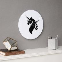 Unicorn logo clock