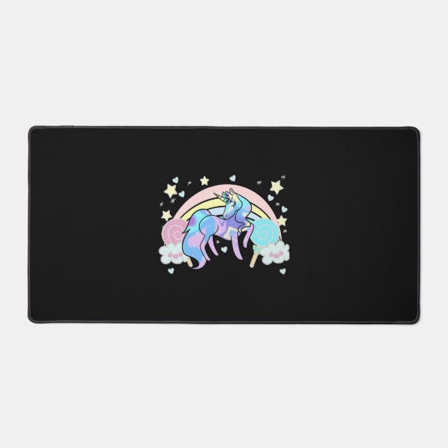 Unicorn LOVE                          Desk Mat (Front)