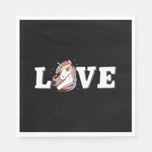 Unicorn love      napkin