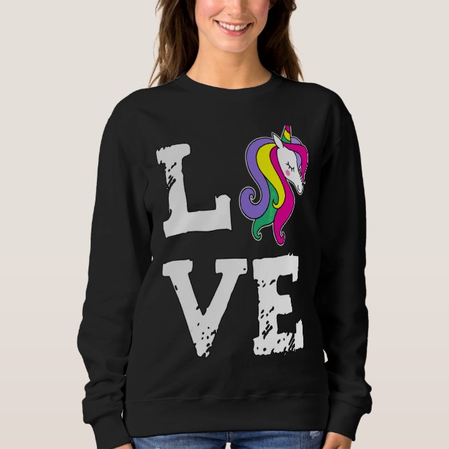 Unicorn Love Sweatshirt (Front)