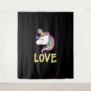 Unicorn Love Tapestry