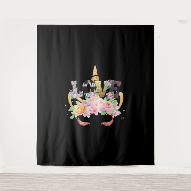 UNICORN LOVE    TAPESTRY (Front)