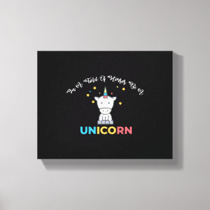 Unicorn Lover Gift In A Field Of Horses Be A Unico Canvas Print