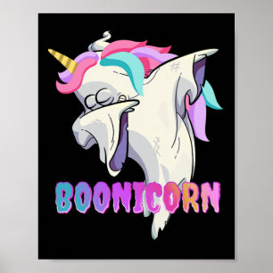 Unicorn Lover's Funny Halloween Shirts - Dabbing B Poster