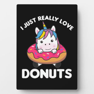 Unicorn Loves Doughnuts Unicorns Are Pink Plaque