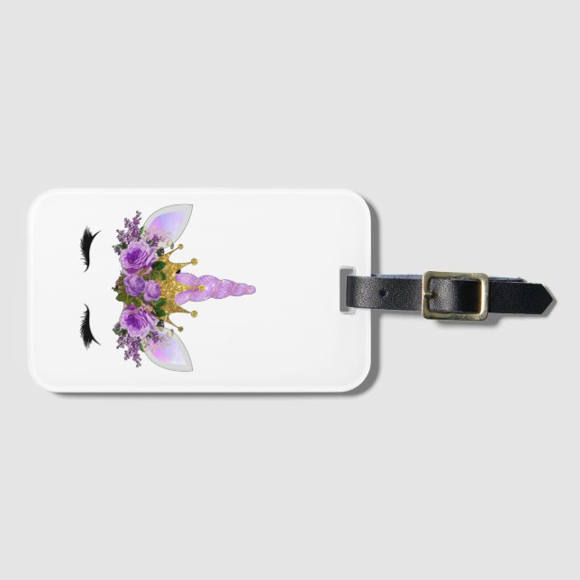 Unicorn Luggage Tag (Front Horizontal)