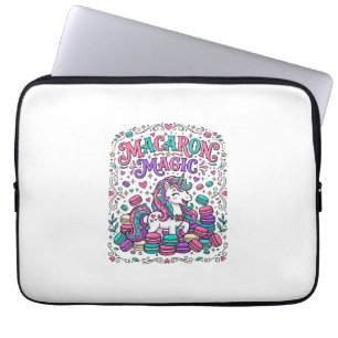 Unicorn Macaron Magic Colourful Marketplace Artwor Laptop Sleeve