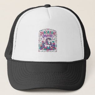 Unicorn Macaron Magic Colourful Marketplace Artwor Trucker Hat