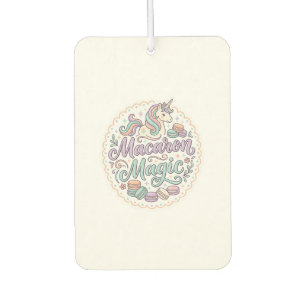 Unicorn Macaron Magic Whimsical T-Shirt Design_1 Car Air Freshener
