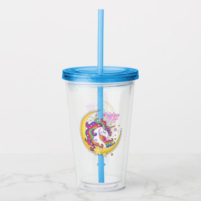 Unicorn Magic Acrylic Tumbler (Front)