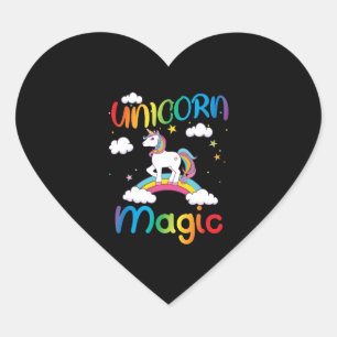 Unicorn Magic Heart Sticker