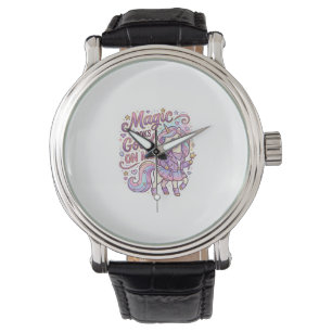 Unicorn Magic Looks Good on Me Graphic Design Whit Watch