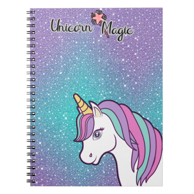Unicorn magic  notebook (Front)