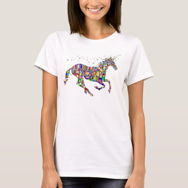 Unicorn Magic Pixel Women's T-Shirt (Front)