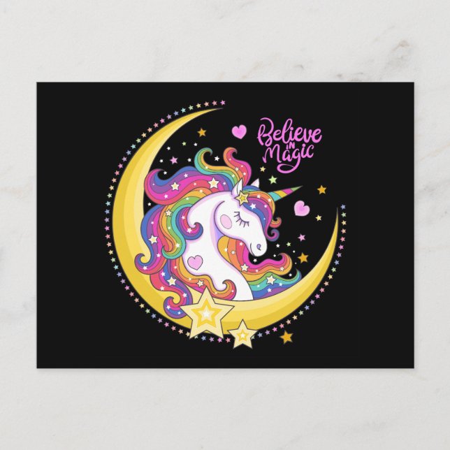 Unicorn Magic Postcard (Front)