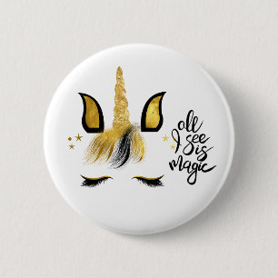 Unicorn Magic Quote   6 Cm Round Badge