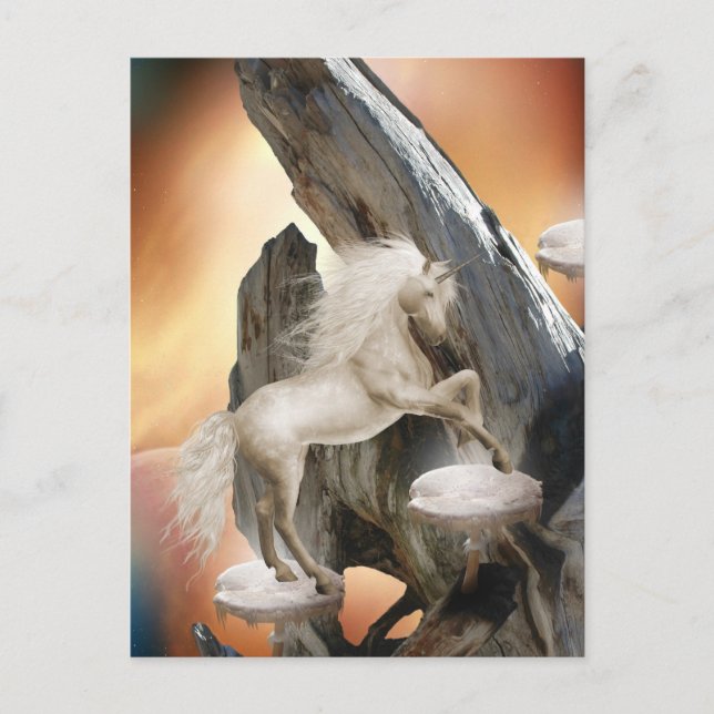 Unicorn Magical Beauty Postcard (Front)