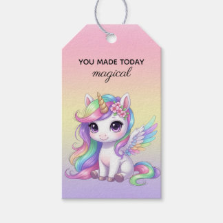 Unicorn Magical Birthday Gift Tag | Rainbow Pastel