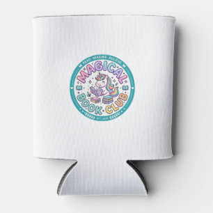 Unicorn Magical Book Club Funny Shirt Graphic_1 Can Cooler