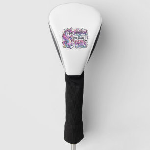 Unicorn Magical but Make It Petty Gift Idea Typogr Golf Head Cover