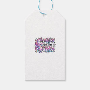 Unicorn Magical but Make It Petty Gift Idea Typogr Tags