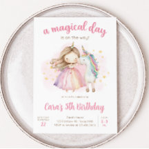 Unicorn Magical Day Birthday Party