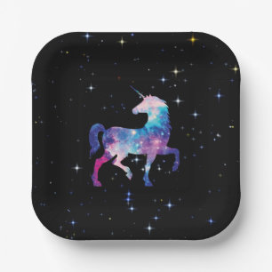 Unicorn Magical Galaxy Paper Plate