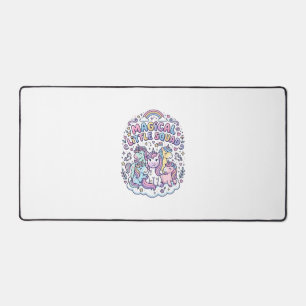 Unicorn Magical Little Squad Graphic Design Produc Desk Mat