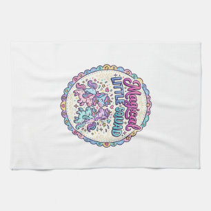 Unicorn Magical Little Squad POD Ready Apparel Gra Tea Towel
