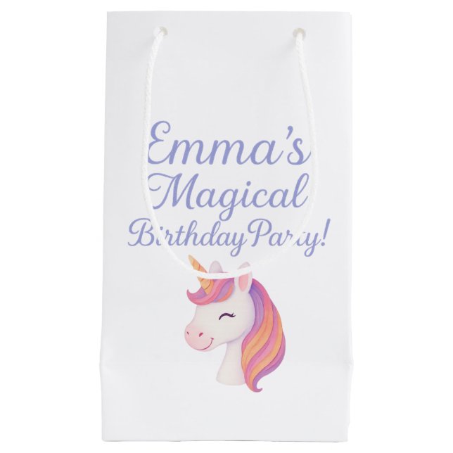 Unicorn Magical Party Favour Bag (Front)