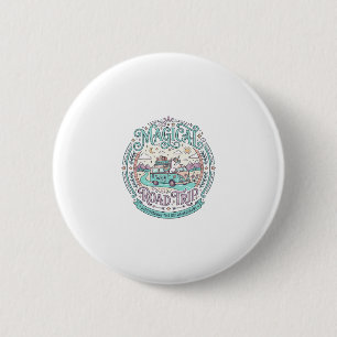 Unicorn Magical Road Trip Original Graphic Tee Des 6 Cm Round Badge