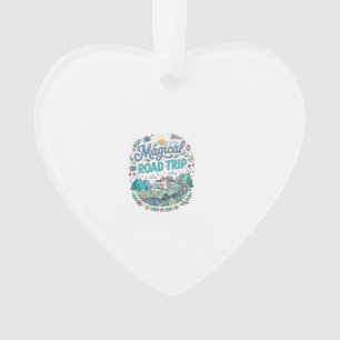 Unicorn Magical Road Trip Print Ready POD Artwork_ Ornament
