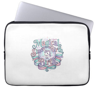 Unicorn Magical Since Birth Original Graphic Tee D Laptop Sleeve