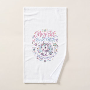 Unicorn Magical Since Birth Print Ready POD Artwor Hand Towel