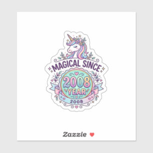 Unicorn Magical Since Year Graphic Design Zazzle D
