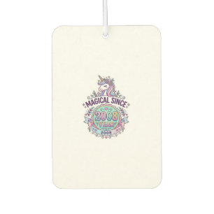 Unicorn Magical Since Year Graphic Design Zazzle D Car Air Freshener