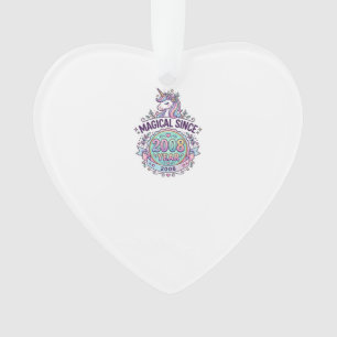 Unicorn Magical Since Year Graphic Design Zazzle D Ornament