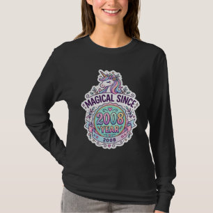 Unicorn Magical Since Year Graphic Design Zazzle D T-Shirt