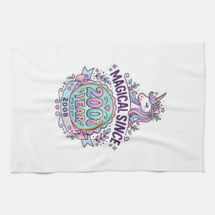 Unicorn Magical Since Year Graphic Design Zazzle D Tea Towel