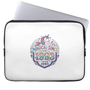 Unicorn Magical Since Year Trendy Print on Demand  Laptop Sleeve