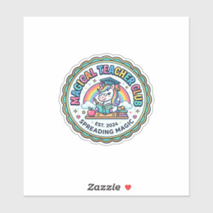 Unicorn Magical Teacher Club Funny Cute Gift Desig