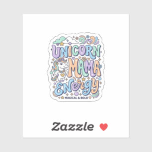 Unicorn Mama Energy Kawaii Vector Design_1