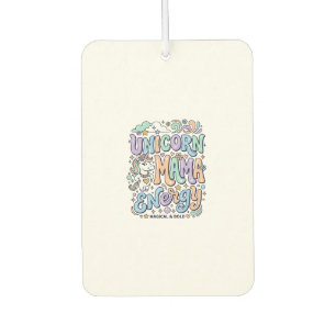 Unicorn Mama Energy Kawaii Vector Design_1 Car Air Freshener