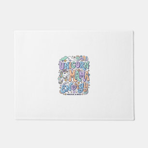 Unicorn Mama Energy Kawaii Vector Design_1 Doormat