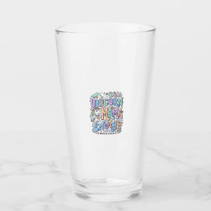 Unicorn Mama Energy Kawaii Vector Design_1 Glass